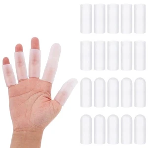 20 Stück Gel Fingerbetten, Silikon Fingerschutz Daumenschutz Abdeckungen für - Bild 1 von 1