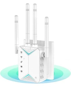 New WiFi Range Extender Repeater 1200Mbps Wireless Router Signal Booster - Bild 1 von 8