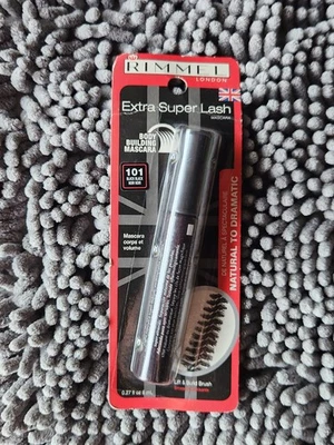 Rimmel Extra Super Lash Mascara, Black-Black 101, 0.27 oz~NEW IN BOX  - Image 1 of 3