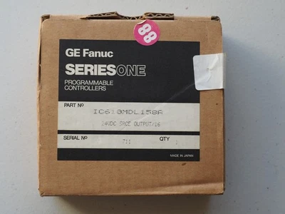 GE FANUC IC610MDL158A PROGRAMMABLE CONTROLLER 24VDC Output 16 New Open Box - Image 1 of 4