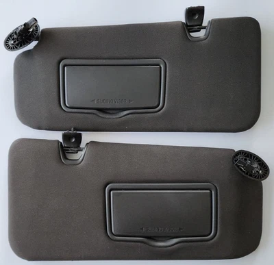 2010-2012 Ford Escape Black Sun Visor Pair Driver Passenger Side LH RH HomeLink - Image 1 of 4