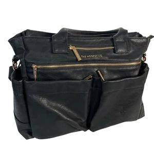 The Honest Company Everything Diaper Bag Black With Rose Gold Luxury WPB72Q - Picture 1 of 11
