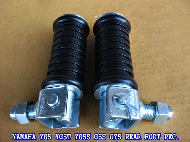 Fit YAMAHA YG5 YG5T YG5S G6S G7S U7 REAR FOOT PEGS 1 PAIR [sa190] Foto 1 de 4