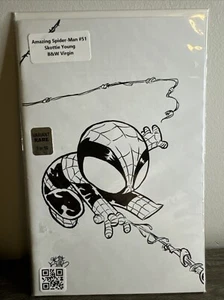 Amazing Spider-Man #51 Skottie Young 1:50 B&W Virgin Variant - Picture 1 of 1