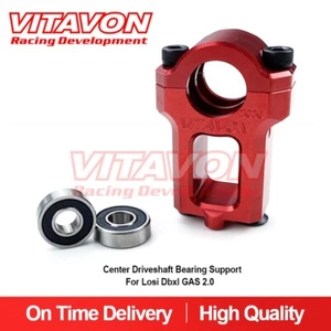 VITAVON LOSI DBXL GAS CNC aluminio 7075 soporte de eje de transmisión central rojo - Imagen 1 de 4