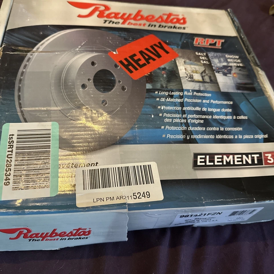 For Mazda CX-3 2018-2020 Raybestos 981421FZN Element3 Vented Front Brake Rotor Foto 1 de 1