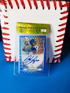 🔥2014 Bowman Chrome BLUE WAVE Refractor Jacob Scavuzzo Auto #150 Prospect ⚾️obo - Picture 1 of 10