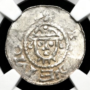DEUTSCHLAND, Jever. Hermann, 1059-1086. Silber Denar, NGC MS61 - Bild 1 von 4