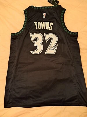 Karl Anthony Towns Autographed Signed Timberwolves Jersey PSA/DNA COA NY Knicks - Image 1 of 4