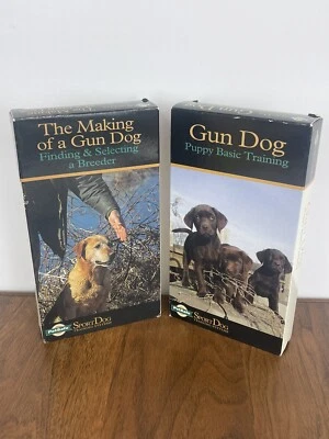 2X VHS Bundle: The Making Of A Gun Dog & Sport Dog Training, Puppy Basic Train - Image 1 of 4