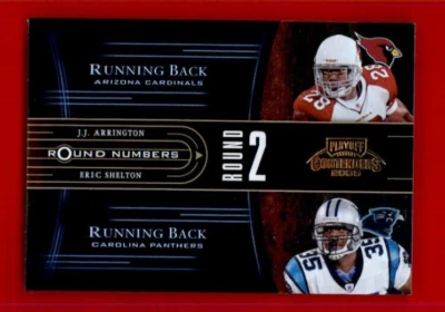 2005 Playoff Contenders Round Numbers Blue #RN7 J.J. Arrington/Eric Shelton /750 - Image 1 of 2