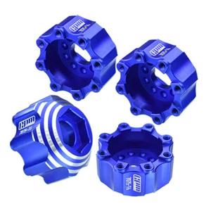 GPM Aluminum 8x32 to 17mm 1/2" Offset Hex Adapters (4) Blue for Pro-Line Wheels - Picture 1 of 4