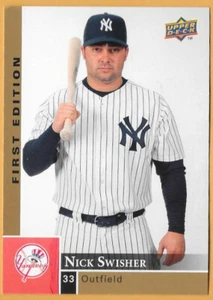 Nick Swisher New York Yankees #358 - cubierta superior primera edición casi nuevo-como nuevo 2009 - Imagen 1 de 2
