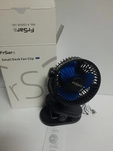 FrSara M16 Small Desk Fan Clip Black Fan 5x5 Unused - Picture 1 of 4