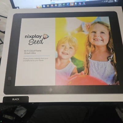 Nixplay Seed 10" Ultra WiFi Cloud  Frame Black  New Rare - Image 1 of 4