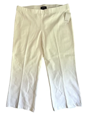 NWT Karen Kane Sand & Sky Cropped Pull On Off White Pants Size 1X - Image 1 of 3
