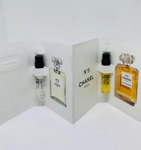 Bundle 2 Chanel No.5 ( 1 Eau De Parfum+ 1 L'eau Eau De Toilette) Vial 1.5ml each - Picture 1 of 3