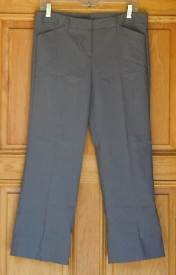 Tracy Evans Ladies Size 9 Cropped Gray Pinstriped Dress Pants - Image 1 of 3