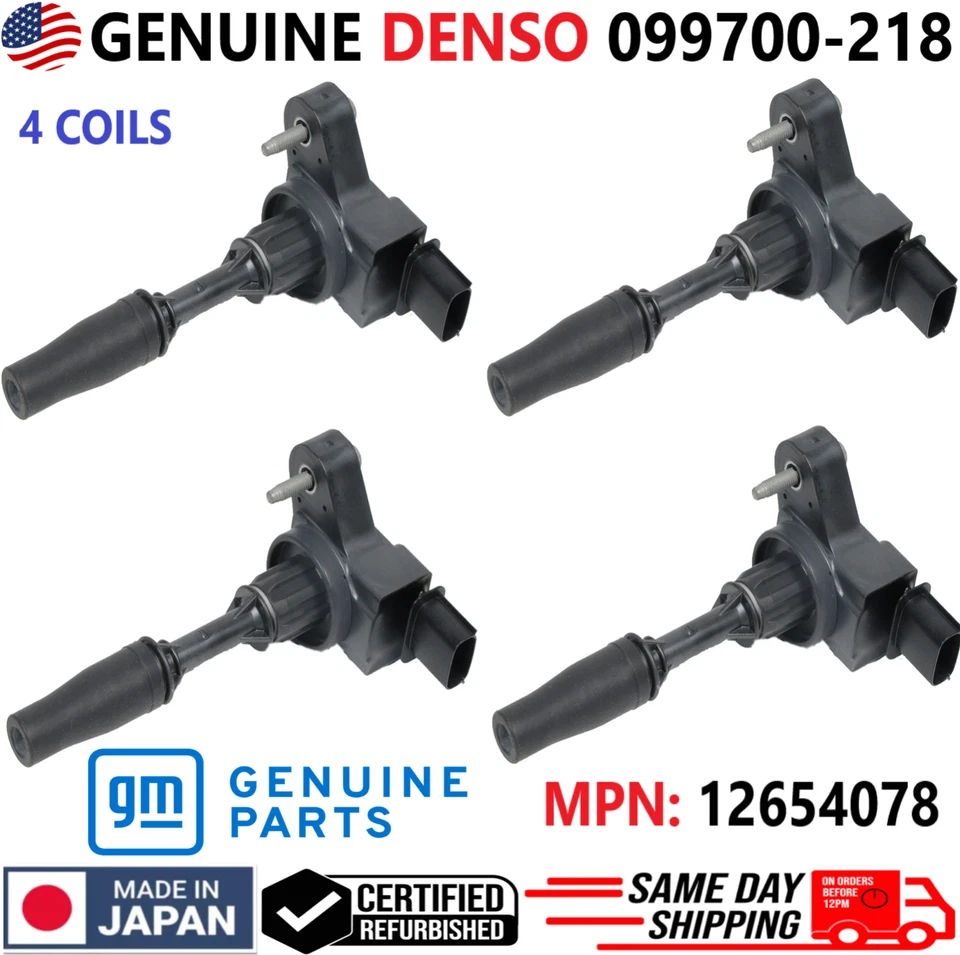 Bobinas de encendido OEM DENSO para Buick Chevrolet Cadillac GMC 2013-2021, 099700-218 Foto 1 de 4