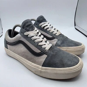 Vans Old Skool Low Pig Suede Herren Größe 10,5 grau Utility Turbulence Schuhe Freizeit - Bild 1 von 13