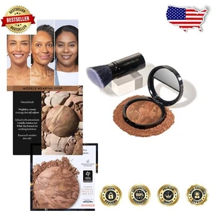 Kabuki Brush Duo with Color Correcting Foundation for Even, Radiant Complexion - Picture 1 of 11