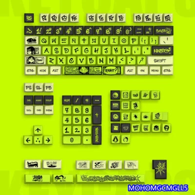 Cool Creative PBT Keycaps 135 keys Set MDA for Mechanical Keyboard No Keyboard - Image 1 of 4