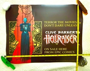 Hellraiser Clive Barker Large 18" x 24" Transparency Poster dated 1991 - Picture 1 of 3