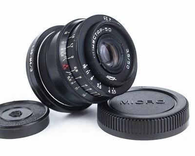  INDUSTAR - 50 telémetro de lente soviética (3,5/50 mm) copia Tessar M39 - MICRO 4/3 Foto 1 de 4