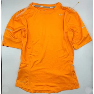 Nike Running Naranja Dri-Fit Manga Corta Bolsillo Ligero Top Mujer XS NUEVO SIN ETIQUETAS - Imagen 1 de 5