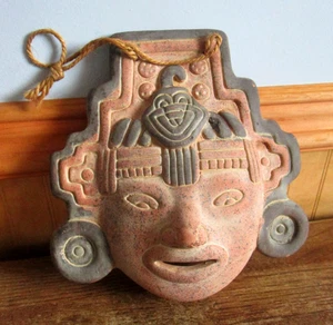 Mexikanische Ton Keramik Wand Hangar Maske - Bild 1 von 9