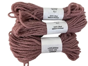 Appleton Wool Yarn Purple* #931 Crewel Embroidery Needlepoint FT931 Lot of 3 - Picture 1 of 4