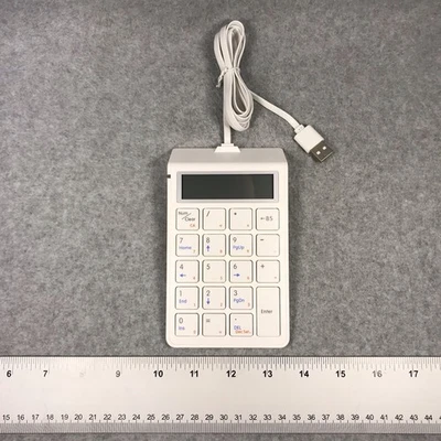 Sunreed 2 in 1 USB Wired Numeric Keypad & Calculator LCD Number Pad 19 Keys - Image 1 of 4