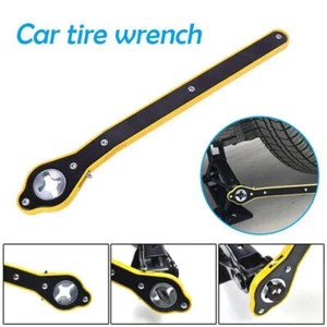 Car Jack Labor Ratchet Wrench Scissor Garage Tire Wheel Lug Handle Repair Tools - Picture 1 of 12