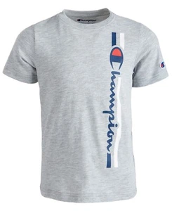 CHAMPION Little Boys Short Sleeve Tee Oxford Heather (Gray) Size 5 - Picture 1 of 1