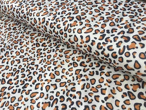 PIEL DE VELBOA VELBOA LEOPARDO DE LAS NIEVES con estampado animal material de tela de terciopelo abrazo suave 59' de ancho - Imagen 1 de 2
