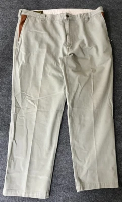Pantalones de sarga Orvis Zambezi para hombre pantalones de safari bolsillos de cuero gris/verde talla 42 Foto 1 de 4