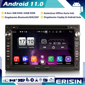 64GB Android 11 Autoradio GPS DAB+DVD Für VW Golf Passat T5 Multivan Peugeot 307 - Bild 1 von 13