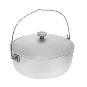 CAMP ALUGUSS OUTDOOR KOCHTOPF PFANNE WOK KESSEL WASSERKOCHER MIT DECKEL 4L 136 OZ - Bild 1 von 8
