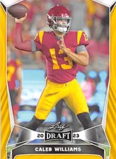 2023 Leaf Draft GOLD Football Trading Cards Pick From List Base - Auto H