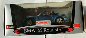Burago 1/24 Scale Model Car - BMW M Roadster 1996 - Blue - Picture 1 of 5