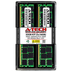 32GB 2x16GB 2Rx4 PC3L-12800R Cisco UCS B420 M3 B460 M4 C200 M2 C22 M3 Memory RAM - Picture 1 of 3