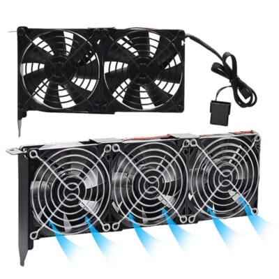 Universal VGA Cooler Dual 80mm Graphics Card Heatsink Fans GPU Radiator - Image 1 of 4