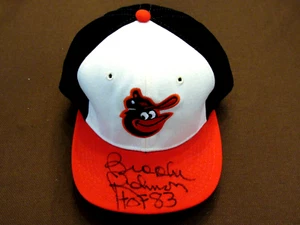 BROOKS ROBINSON HOF 83 1970 WS MVP ORIOLES SIGNED AUTO PRO 100% WOOL CAP JSA - Picture 1 of 5