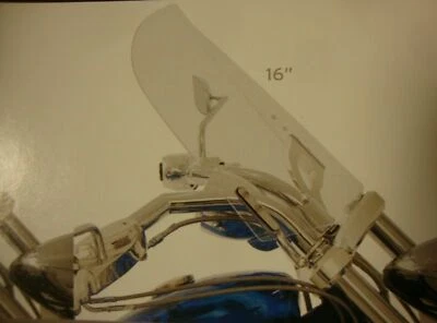 BIG DOG MOTOCICLETAS 16" TRANSPARENTE PARABRISAS K-9 PITBULL MASTÍN CHOPPER Foto 1 de 4