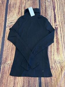 NWT New Look Women’s Size US Size 6 Ribbed Roll Neck Top Sweater - Black