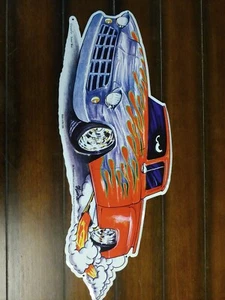 "Sunset Blvd" 1955 Chevy Pick-up New Embossed METAL "Garage Decor" Sign Art - Picture 1 of 11
