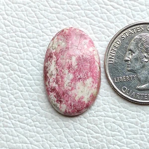 Pink Thulite Cabochon Oval Shape Rosaline Hand Polished Gemstone C4381 AU  - Picture 1 of 5