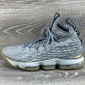 Nike LeBron 15 City Edition Men's Size 10.5 Wolf Grey Basketball Shoes Sneakers - Picture 1 of 10