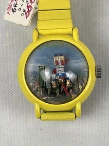¡NUEVO! Reloj de cuerda Transformers Bubble Glass Out of Time NY Twin Towers años 80 - Imagen 1 de 11