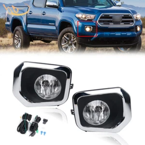 Fits 16-23 Toyota Tacoma SR SR5 Front Bumper Clear Lens Fog Light Lamp w/Wiring - Bild 1 von 12